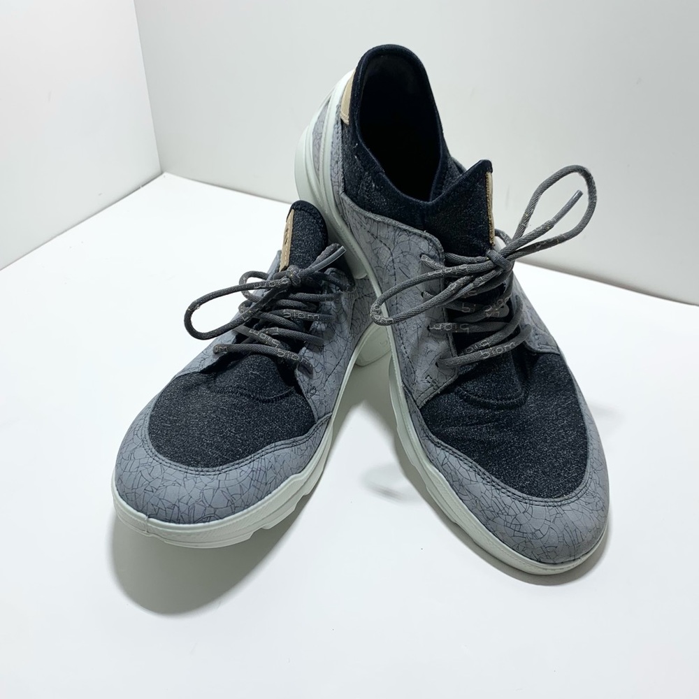 Ecco BIOM Natural Motion Gray/Black Lace Up Sneakers Shoes Men’s Sz 40